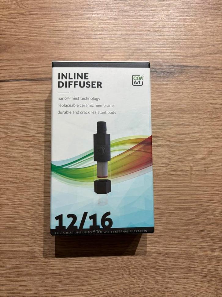 Co2 art inline diffuser 12/16mm, Dieren en Toebehoren, Vissen | Aquaria en Toebehoren, Zo goed als nieuw, Ophalen of Verzenden