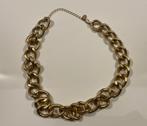 Goudkleurige schakelketting, Handtassen en Accessoires, Kettingen, Ophalen of Verzenden, Nieuw, Goud, Kunststof