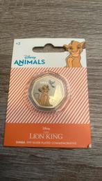 Simba munt .999 silver plated, Verzamelen, Ophalen of Verzenden, Leeuwenkoning of Jungle Boek, Nieuw