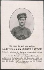 Gesneuvelde 1914-18 Ludovicus Van Oosterwyck Oeleghem-Dixmui, Ophalen of Verzenden