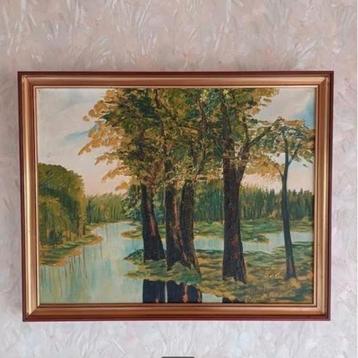 Schilderij bomen in het water beschikbaar voor biedingen