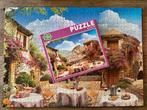 Puzzel “Mediterraan landschap” 1000 stukjes, Ophalen of Verzenden, 500 t/m 1500 stukjes, Gebruikt, Legpuzzel
