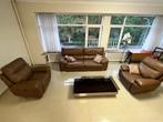 3 canapés avec sièges en cuir véritable, Maison & Meubles, Canapés | Salons, 150 à 200 cm, Banc droit, Enlèvement, Cuir