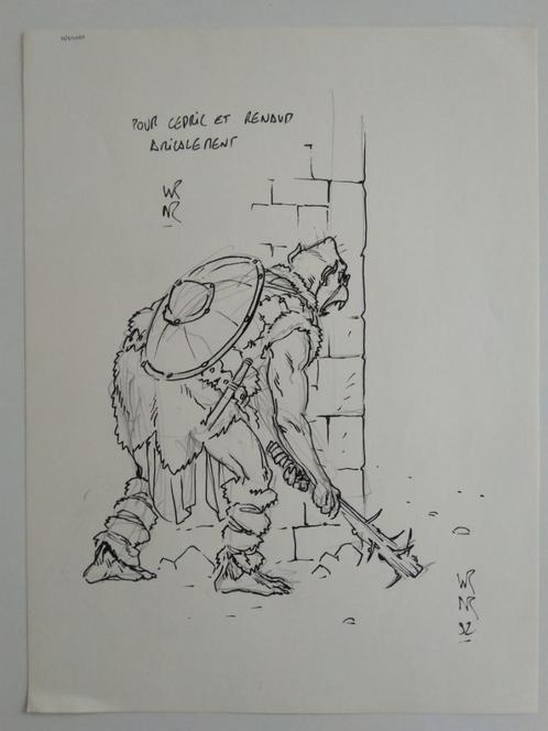 BD Planche dessin original de Werner TTB 1992, Boeken, Stripverhalen, Gelezen, Eén stripboek, Ophalen of Verzenden