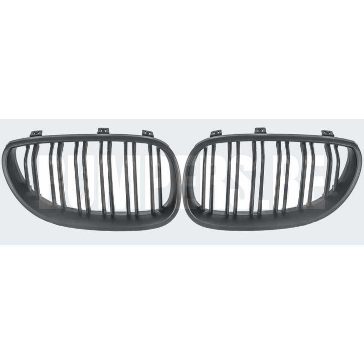 Grill Niergrill Mat Zwart Dubbele Spijl BMW 5 Serie E60 E61, Auto-onderdelen, Overige Auto-onderdelen, Gebruikt, 6 maanden garantie