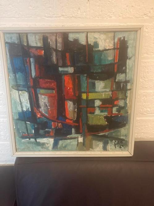 Zeldzaam mooi schilderij vd bekende kunstenaar Herman Filott, Antiek en Kunst, Kunst | Schilderijen | Abstract, Ophalen