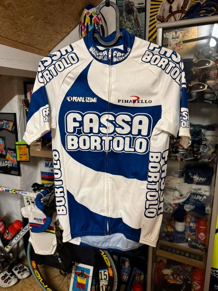 Fassa bortolo - michele bartoli, Fietsen en Brommers, Fietsaccessoires | Fietskleding, Zo goed als nieuw, S, Ophalen of Verzenden