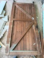 Houte schuifdeur van een stal, Tuin en Terras, Ophalen, Gebruikt, 100 tot 150 cm, 200 cm of meer