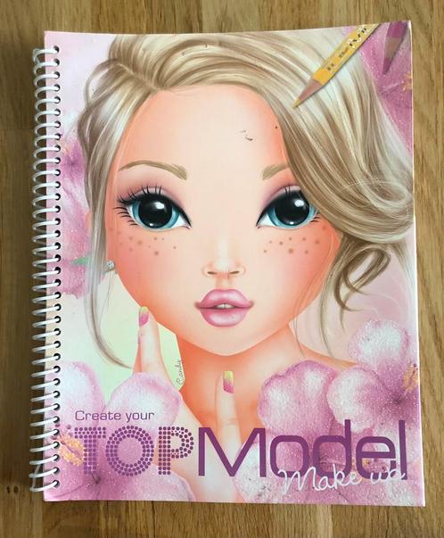 livre de dessins Créez votre maquillage Top Model, Hobby & Loisirs créatifs, Dessin, Utilisé, Papier, Carnet de croquis ou à dessin