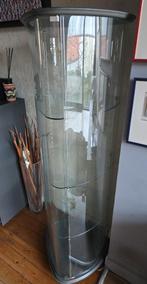 très belle vitrine triangulaire, Ophalen, 50 tot 100 cm, Glas, 150 tot 200 cm