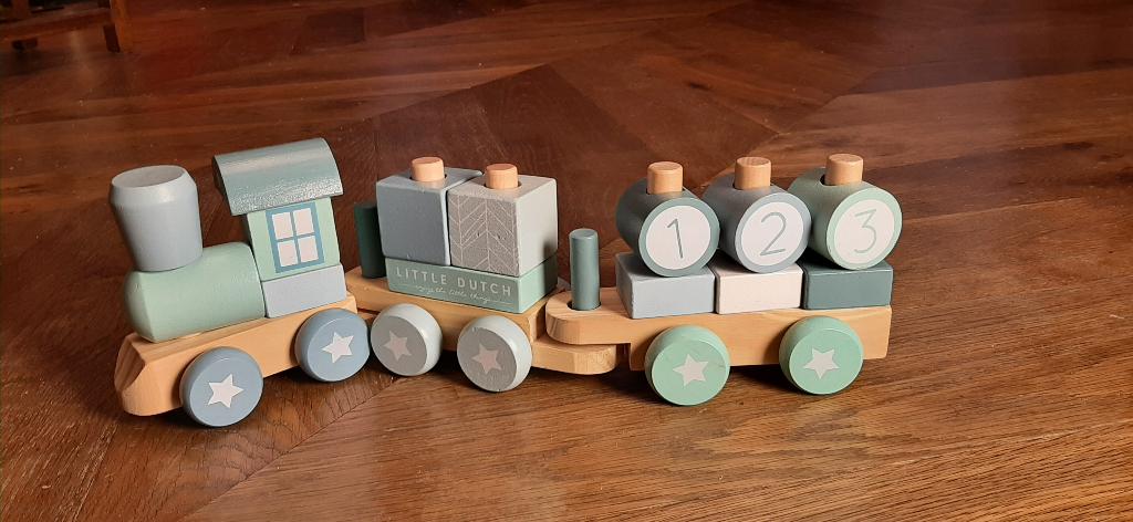Jeu Train en bois Little Dutch, Enlèvement ou Envoi, Comme neuf, Jouet à Pousser ou Tirer