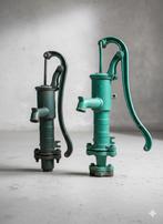 Duo decoratieve waterpompen, Tuin en Terras, Waterpompen, Ophalen, Gebruikt, Handmatig, Bronpomp