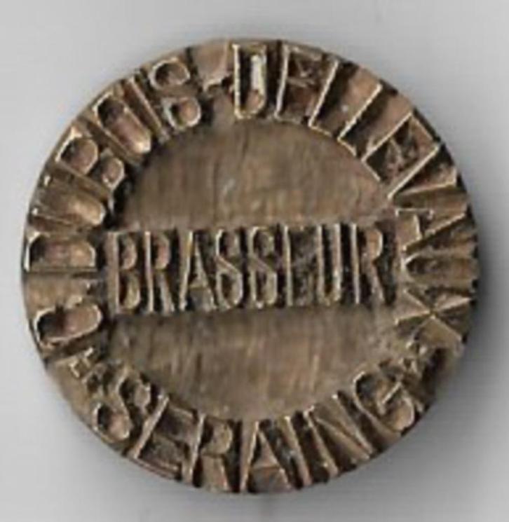 Unieke oude stempel BRASSEUR C. DUBOIS-DELLEVAUX *SERAING*, Verzamelen, Biermerken, Ophalen of Verzenden