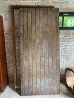 Hardhouten deur met kozijn, opknapper, Ophalen, Gebruikt, 80 tot 100 cm, 215 cm of meer