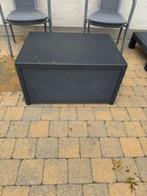Donkergrijs tuinset te koop, Ophalen, 4 zitplaatsen, Kunststof, Zo goed als nieuw