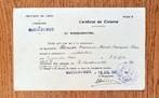 Queue du Bois 1947 - certificat de civisme, Envoi, Autres, Autres types
