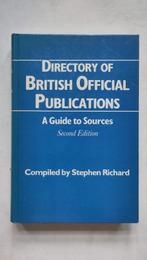 Directory of British official Publications. A guide to sourc, Ophalen of Verzenden, Geesteswetenschap, Stephen Richard, Gelezen