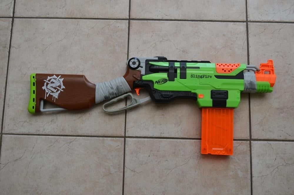 nerf geweren (in 1 lot), Ophalen of Verzenden, Zo goed als nieuw