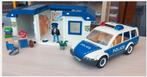 Playmobil politiebureau + politiewagen, Enlèvement, Playmobil en vrac