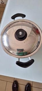 AMC braadkom 25 breedte 6cm hoogte, Huis en Inrichting, Ophalen, Inox, Gebruikt, Keramische plaat