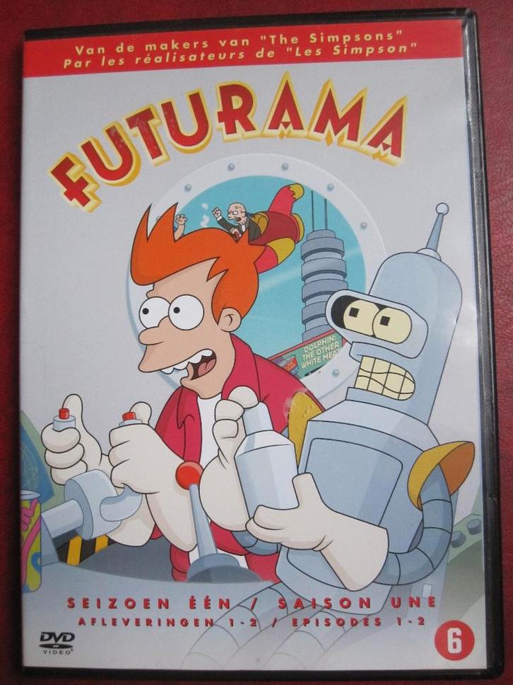 Futurama Season One afl 1-2, Cd's en Dvd's, Dvd's | Tekenfilms en Animatie, Zo goed als nieuw, Amerikaans, Tekenfilm, Vanaf 6 jaar