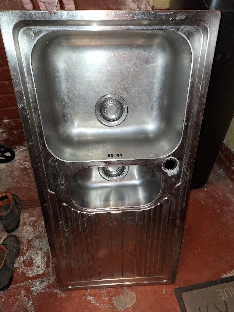 Evier Franke LLX 6511 deux cuves, Maison & Meubles, Cuisine | Éléments de cuisine, Enlèvement, Utilisé