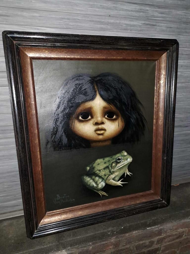 huile sur toile signe beatrix van belleghem, Antiek en Kunst, Kunst | Schilderijen | Klassiek, Ophalen of Verzenden