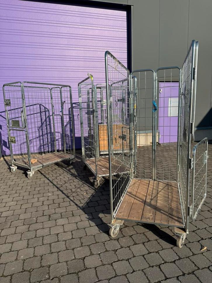 Transportkarren, rolcontainer met dubbele deur (1 tot 10 st), Zakelijke goederen, Stock en Retail | Verpakking en Verzending, Ophalen of Verzenden