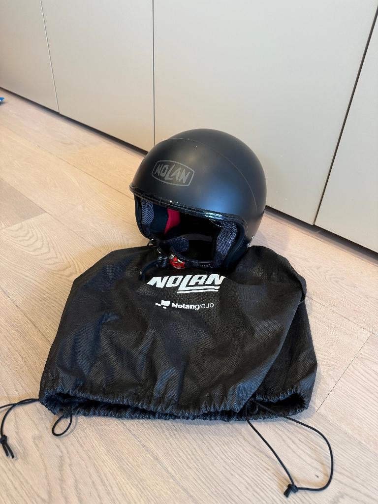JET Helm NOLAN classic - Zwart mat, Motoren, Kleding | Motorhelmen, Dames, Heren, Jethelm, M, Nolan, Tweedehands, Ophalen of Verzenden