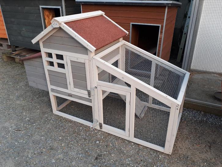 nieuw Konijn of kippenhokje met ren cottage grijs, Dieren en Toebehoren, Knaagdieren en Konijnen | Hokken en Kooien, Nieuw, Ren