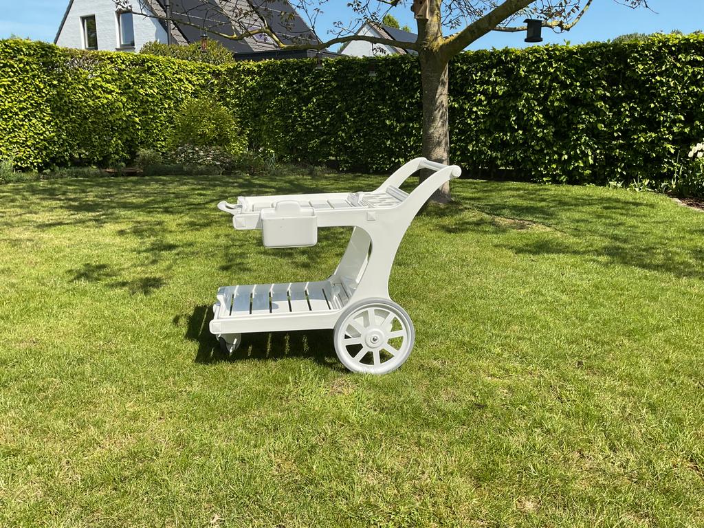 Vintage Triconfort Riviera serveerwagen,, Ophalen, Gebruikt