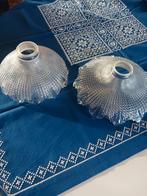 2  glazen lampenkappen artdeco, Huis en Inrichting, Lampen | Lampenkappen, Ophalen of Verzenden