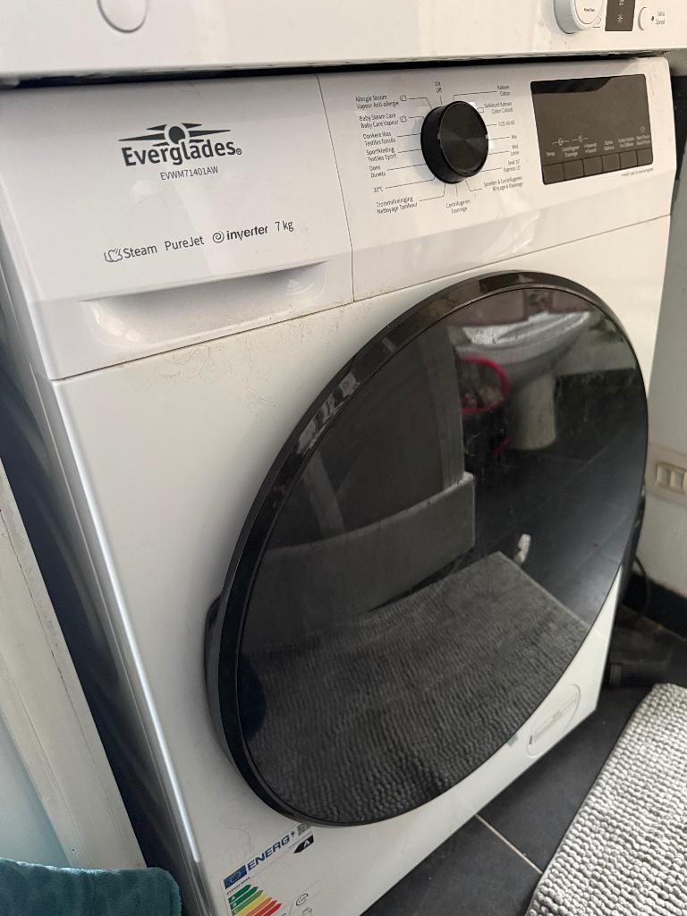 洗衣机, Elektronische apparatuur, Ophalen, Zo goed als nieuw, Voorlader, 85 tot 90 cm