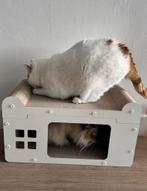 2-in-1 kattenhuis & krabmeubel – slapen + krabben, Ophalen of Verzenden, Zo goed als nieuw