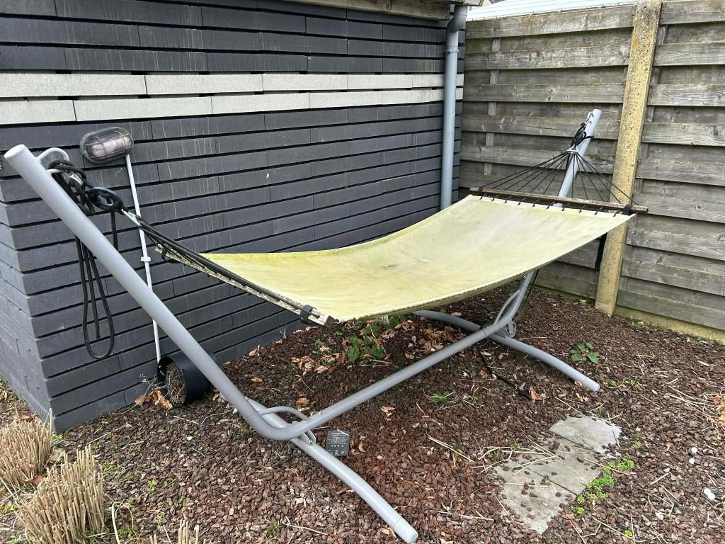 Hangmat, Jardin & Terrasse, Hamacs, Une personne, Avec support, Enlèvement, Utilisé