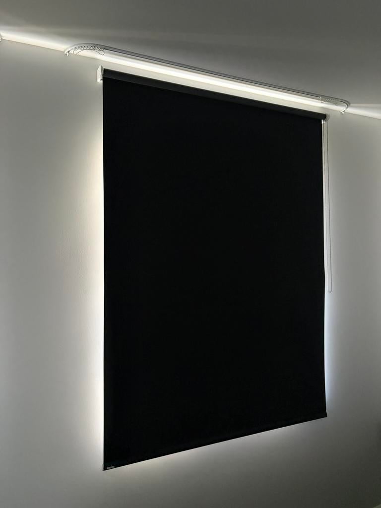 7 grijze verduisterende rolgordijnen van VENETA, Huis en Inrichting, Ophalen, 100 tot 150 cm, 200 cm of meer, Zo goed als nieuw