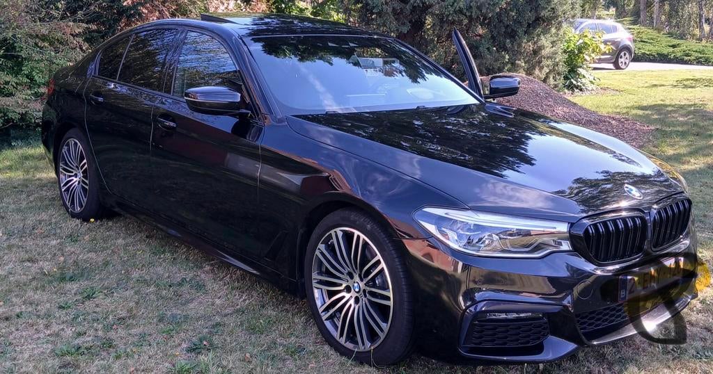 Bmw 520i Benzine Bwj 2019 Full M Pack 90.000 Km Gekeurd Vvk, Autos, BMW, Cuir, Euro 6, Noir, Berline