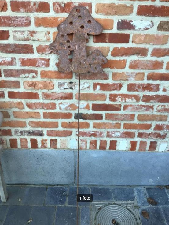 Cortenstaal ornment champignons, Ophalen of Verzenden, Nieuw