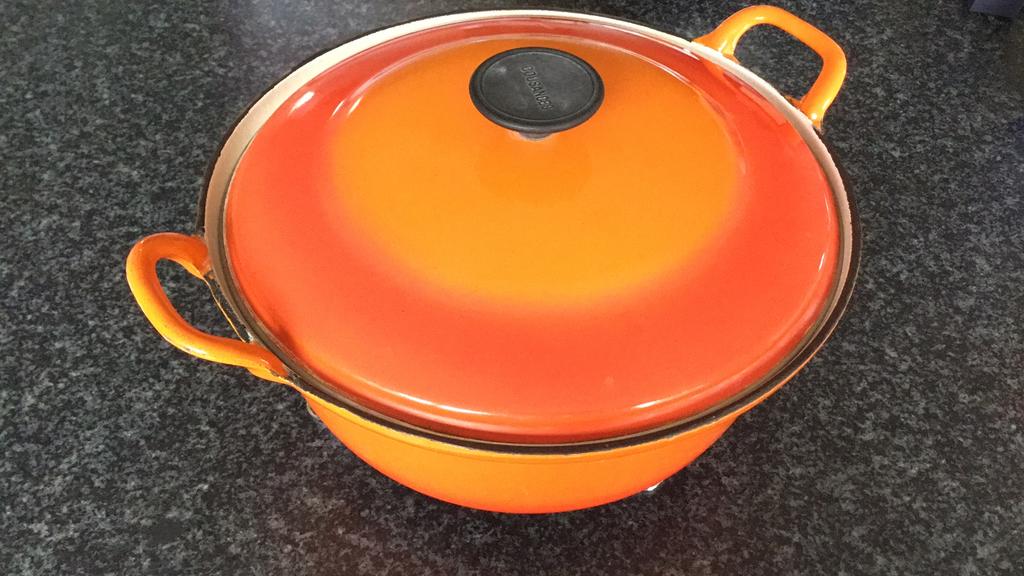 Le Creuset  Cousances 28 cm, Huis en Inrichting, Keuken | Potten en Pannen, Ophalen of Verzenden, Gebruikt