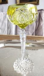 Val Saint lambert verre HF164 Hubert Fouarge  Jaune, Enlèvement ou Envoi