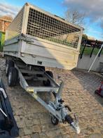 Saris PK 20 kipper aanhangwagen met loofnetten + oprijrampen, Ophalen