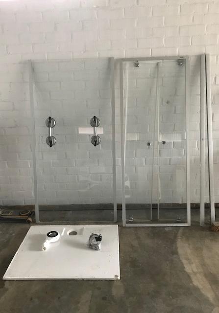 Douchehoek, Ophalen, Gebruikt, Glas, Douche