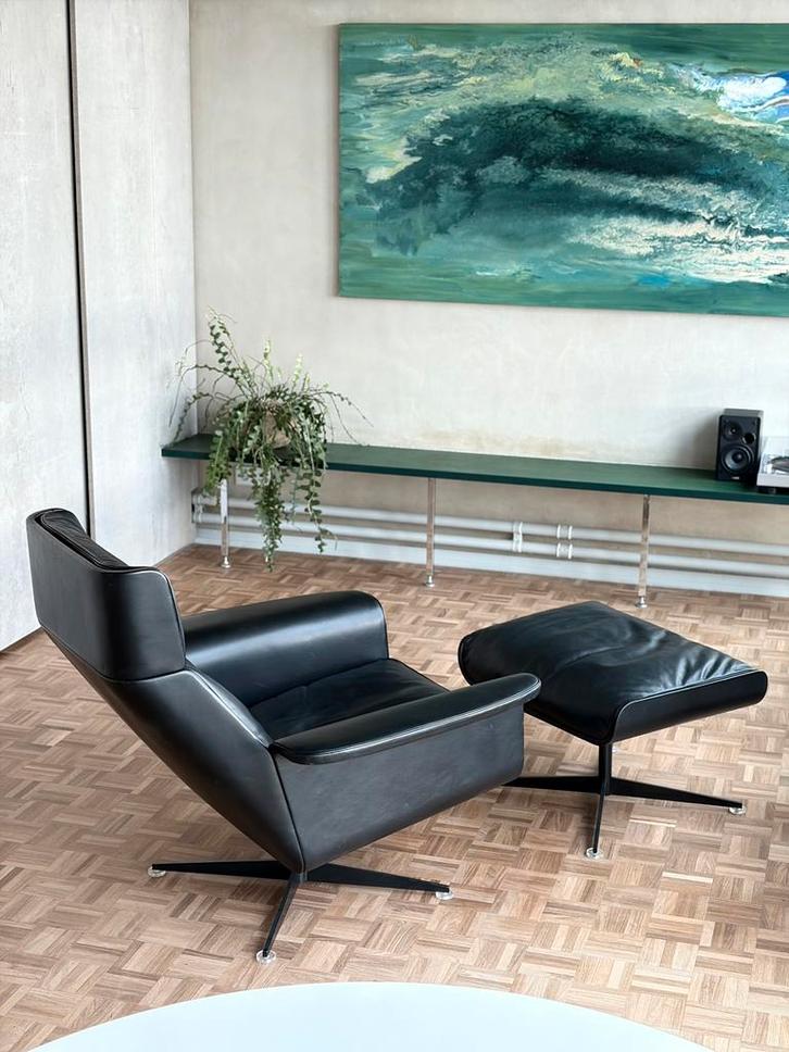 Fauteuil lounge chair 1970, Maison & Meubles, Canapés | Sofas & Chaises Longues, Comme neuf, Cuir, Enlèvement