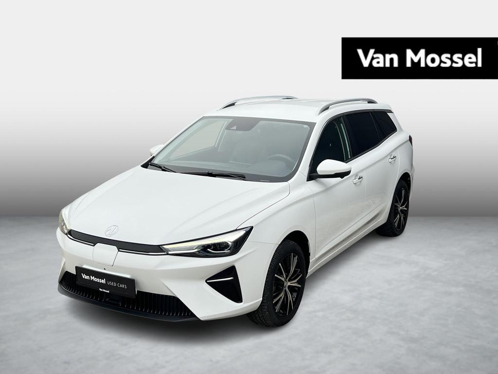 MG MG5 Long Range 61 kWh LUXURY, Auto's, https://public.car-pass.be/vhr/5bd1099d-f957-4276-ba2c-f716017d0235, Stof, Gebruikt, Elektrische ramen