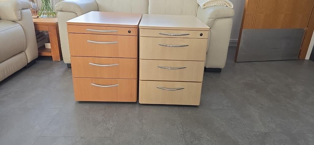 Professionele bureel lades met wielen en slot, Ophalen