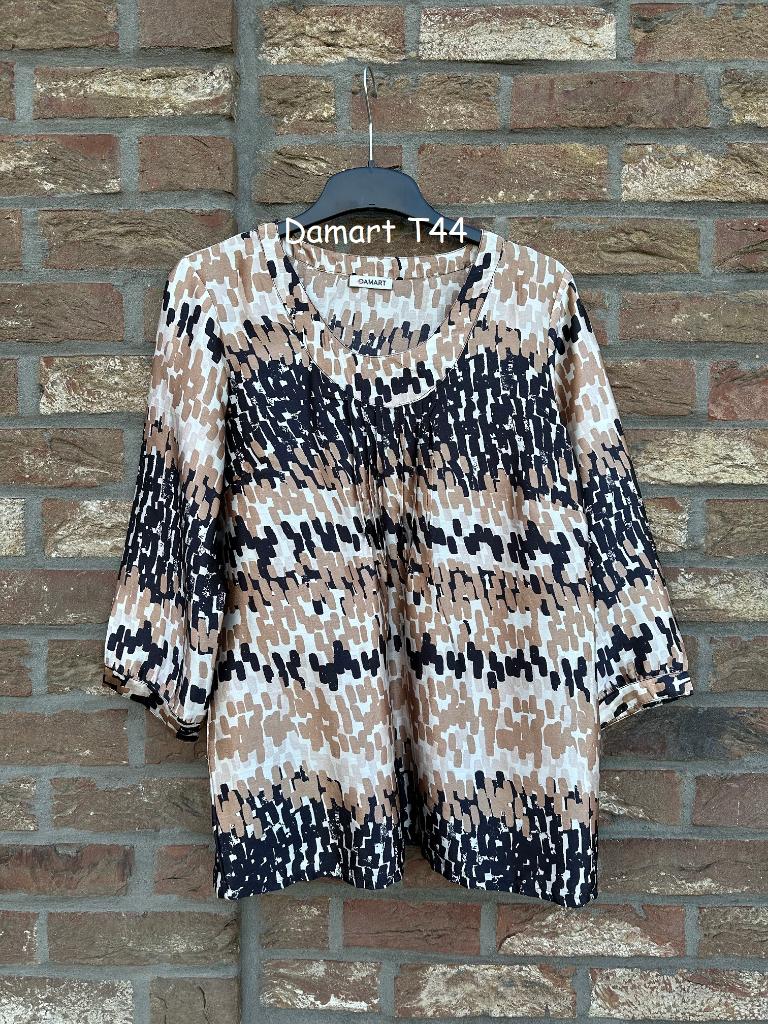 Damart soepelvallende blouse T44 in uitstekende staat, Ophalen of Verzenden, Gedragen, Maat 42/44 (L)