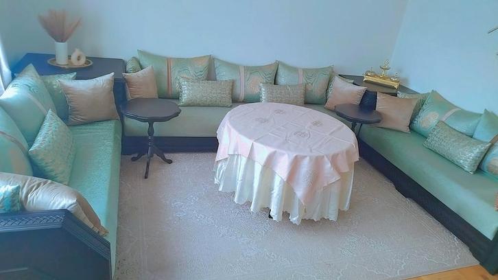 Salon marocain, Huis en Inrichting, Zetels | Complete zithoeken, Hout, Ophalen