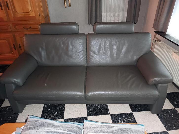 Salon, Huis en Inrichting, Zetels | Complete zithoeken, Gebruikt, Leer, Ophalen