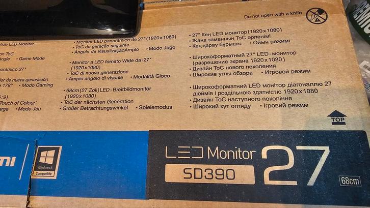 2x Samsung LS27D390H état nickel, Computers en Software, Monitoren, LED, HD
