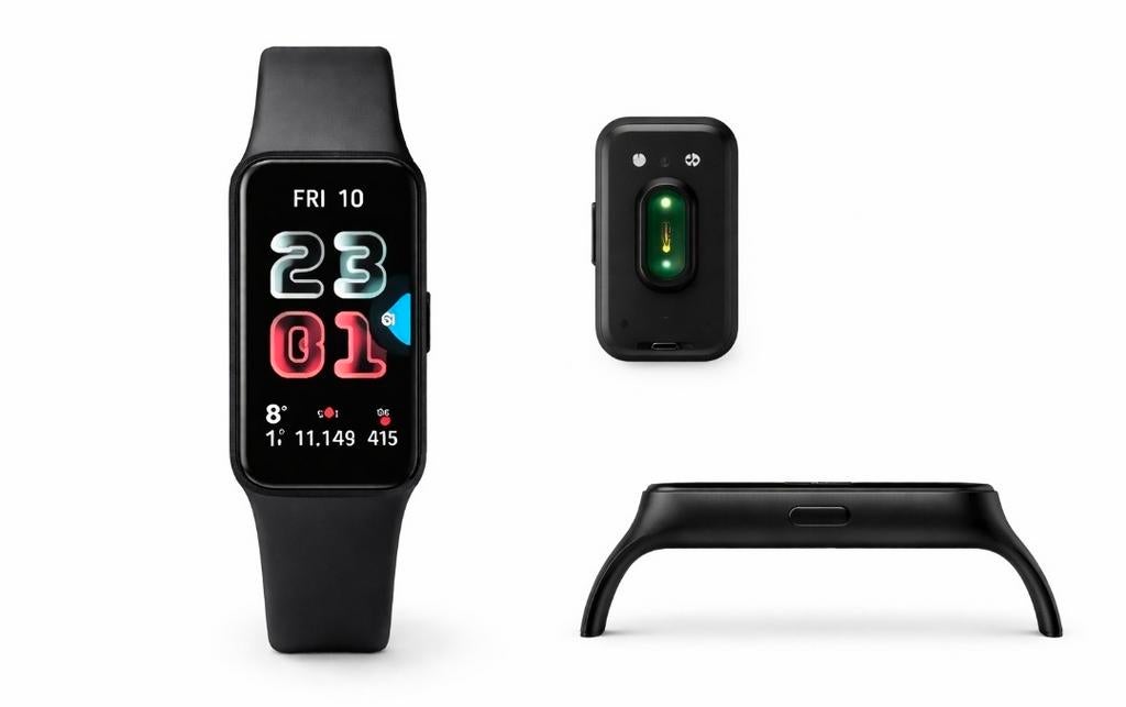 Moniteur d'activité physique Samsung Galaxy Fit3 - AMOLED, Enlèvement, Noir, Android